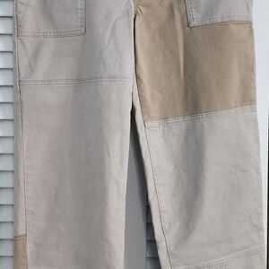 Banana Republic Beige and Tan Patchwork Pants